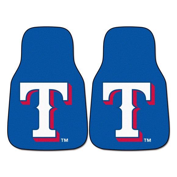 Texas Rangers 2Pk Carpet Car Mat Set - Military Republic