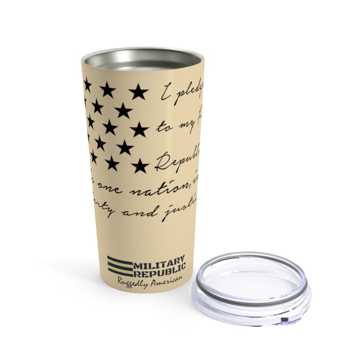 The Pledge of Allegiance Tumbler - 20 oz - Military Republic