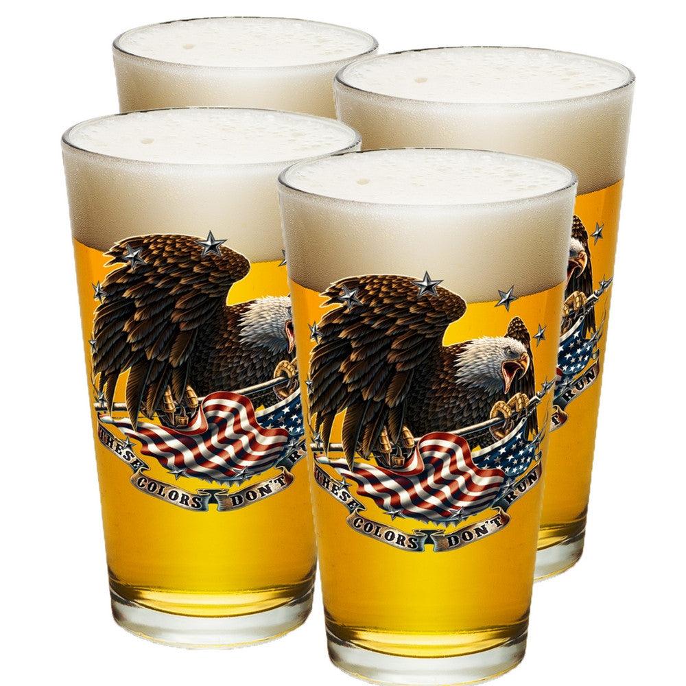 These Colors Don't Run Pint Glasses-Military Republic