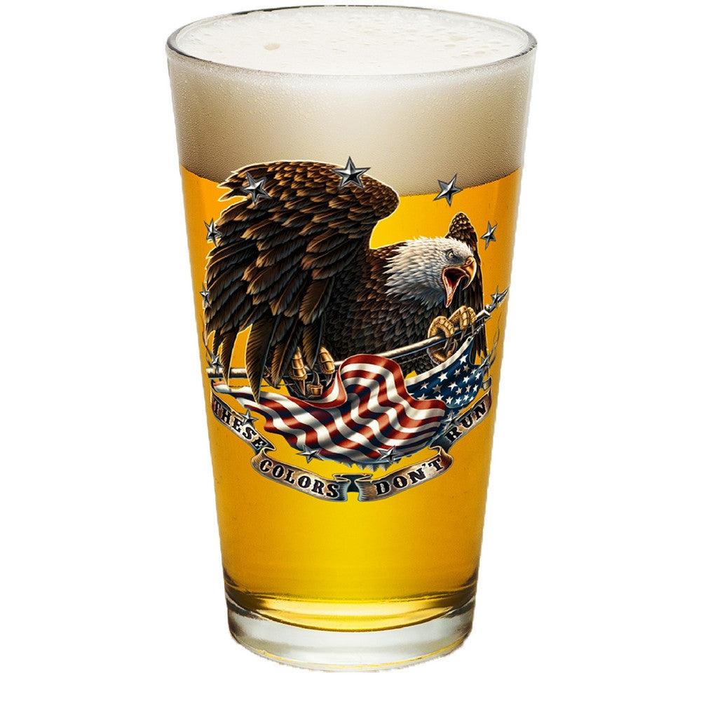 These Colors Don't Run Pint Glasses-Military Republic