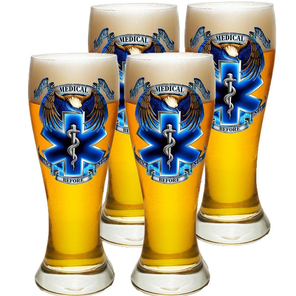 True Heroes EMS Pilsner Glass Set-Military Republic