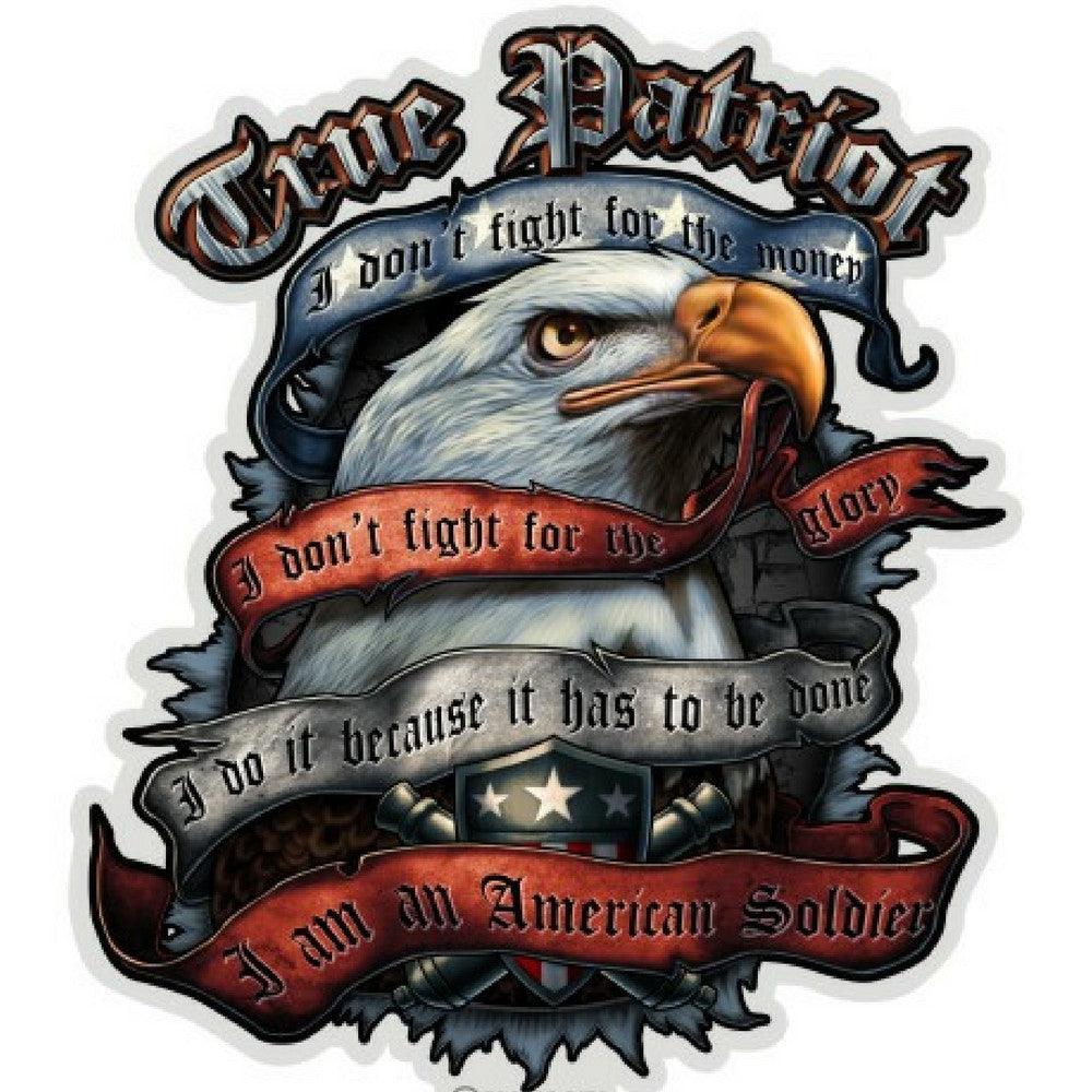 True Patriot American Soldier Decal-Military Republic