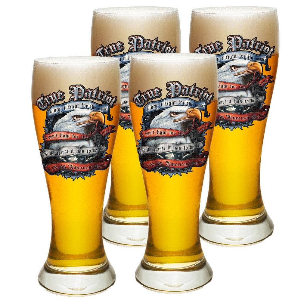 True Patriot Pilsner Glass Set-Military Republic