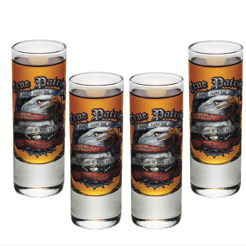 True Patriot Shot Glasses-Military Republic