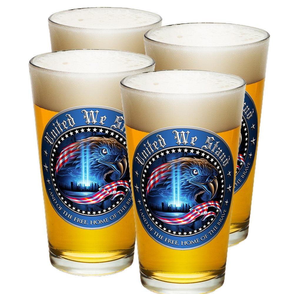 United We Stand Pint Glasses-Military Republic