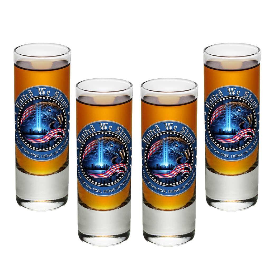 United We Stand Shot Glasses-Military Republic