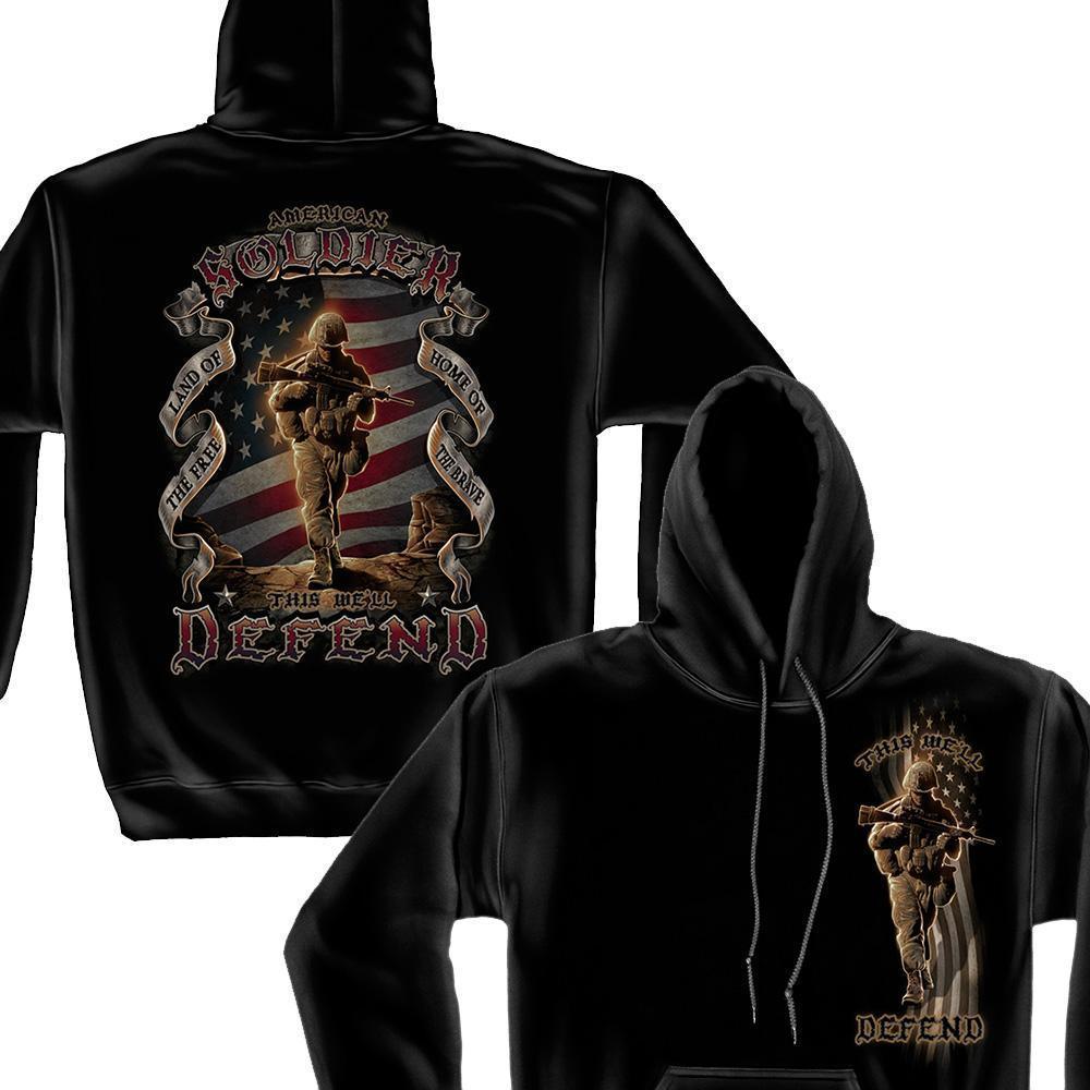 US Army American Soldier Hoodie-Military Republic