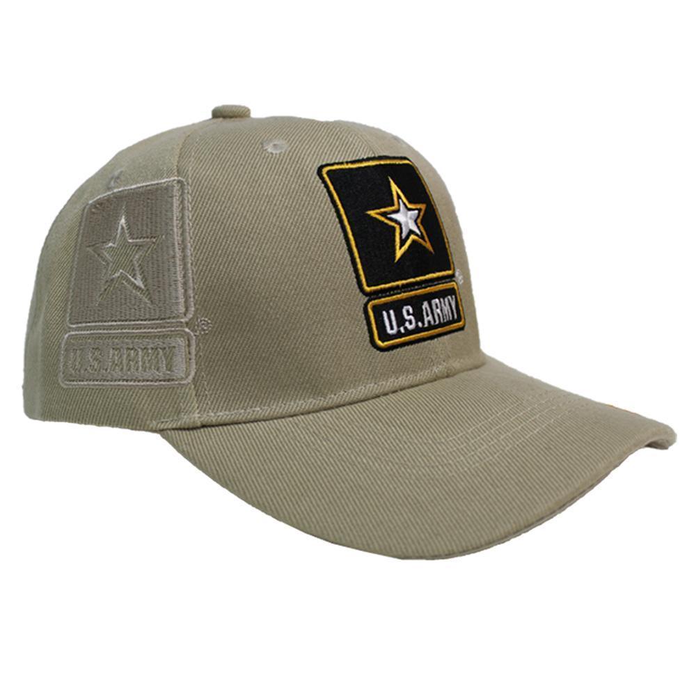 U.S ARMY Embroidery Khaki Cap-Military Republic