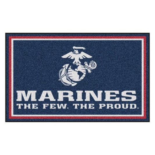 USMC Eagle, Globe & Anchor Emblem 4 x 6 Indoor Rug - Military Republic