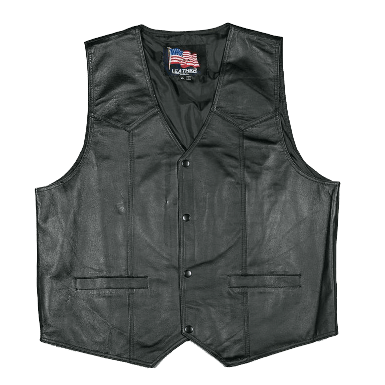 U.S. Marines Leather Vest - Military Republic