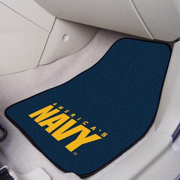 US Navy Carpet Car Mats - 2-pc Set - Military Republic
