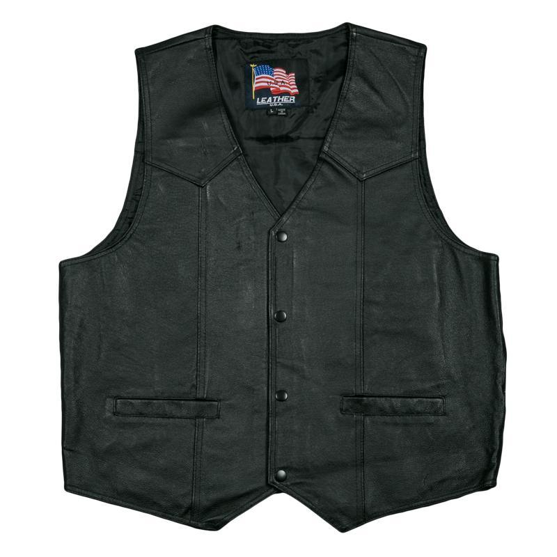 U.S. Vietnam Veteran Leather Vest-Military Republic