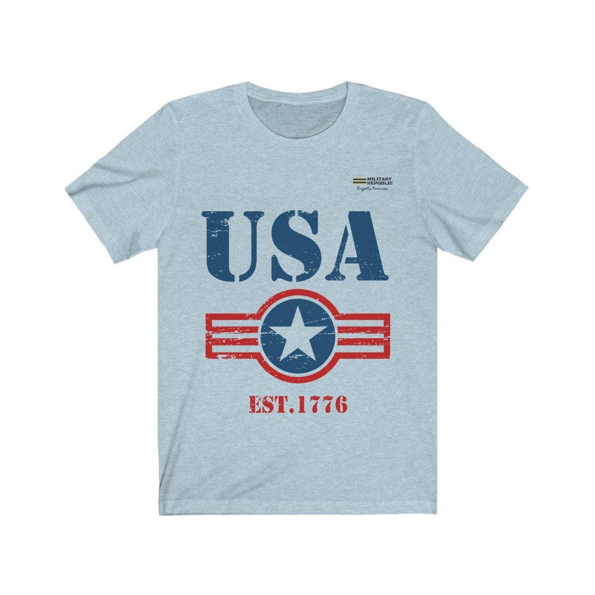 USA Est. 1776 Short Sleeve T-shirt - Military Republic