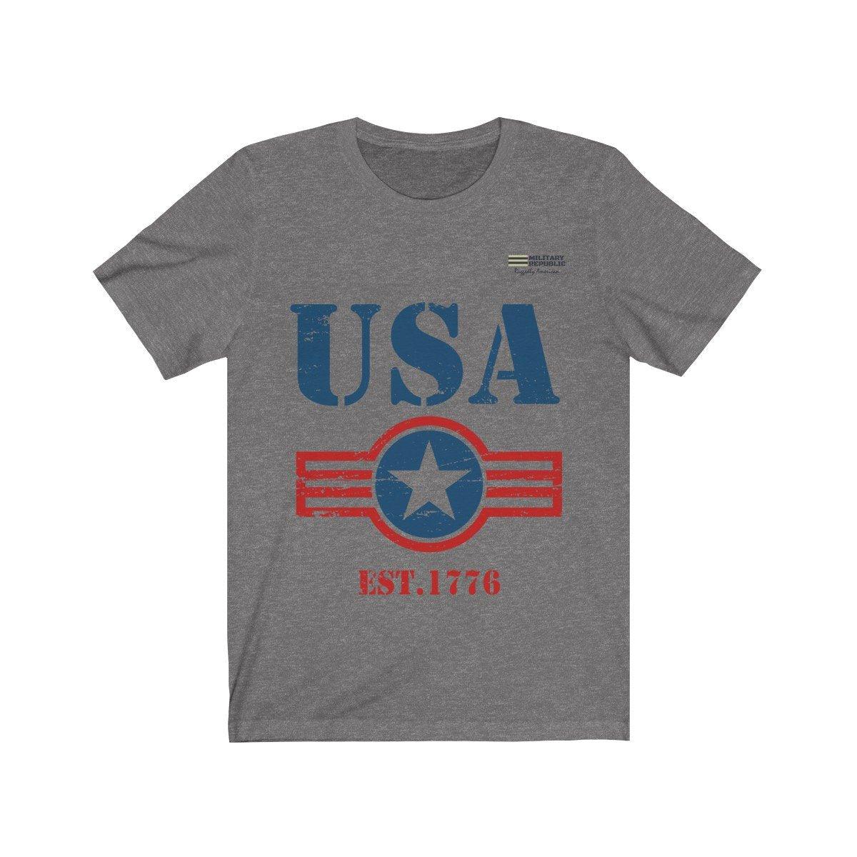 USA Est. 1776 Short Sleeve T-shirt - Military Republic
