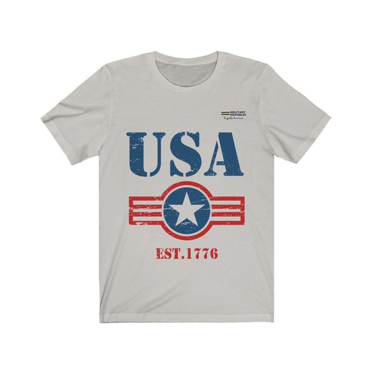 USA Est. 1776 Short Sleeve T-shirt - Military Republic