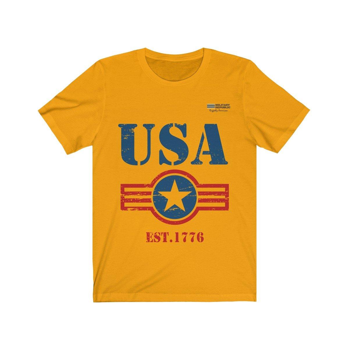 USA Est. 1776 Short Sleeve T-shirt - Military Republic