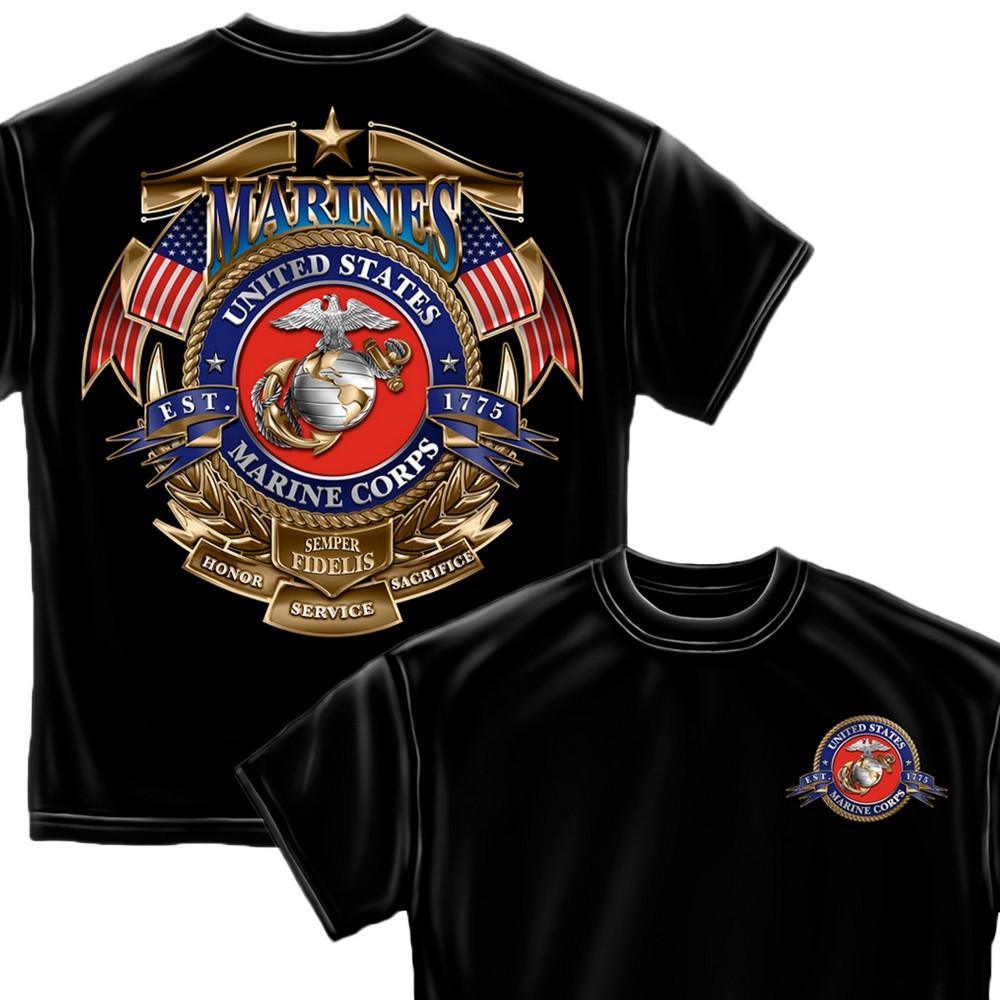 USMC Marines T-Shirt-Military Republic