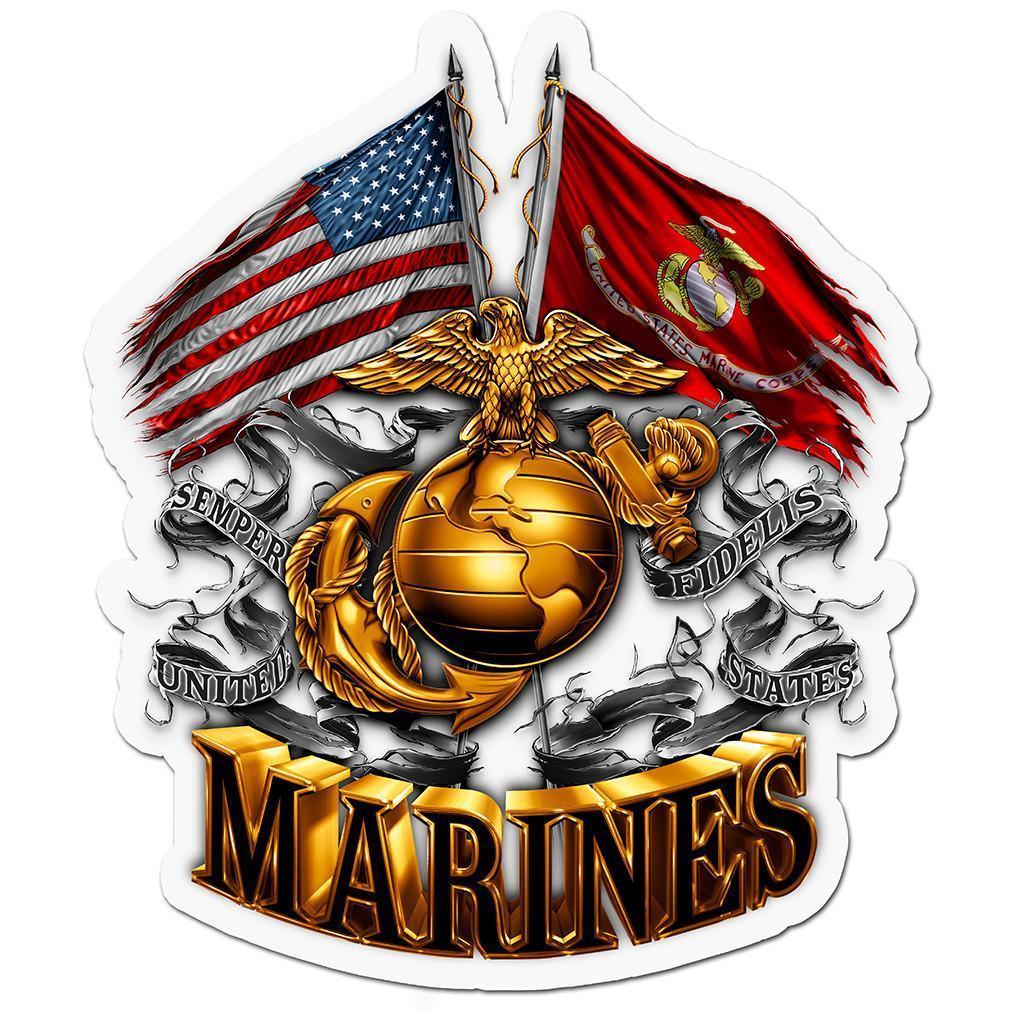 USMC Decal Trio Pack-Military Republic