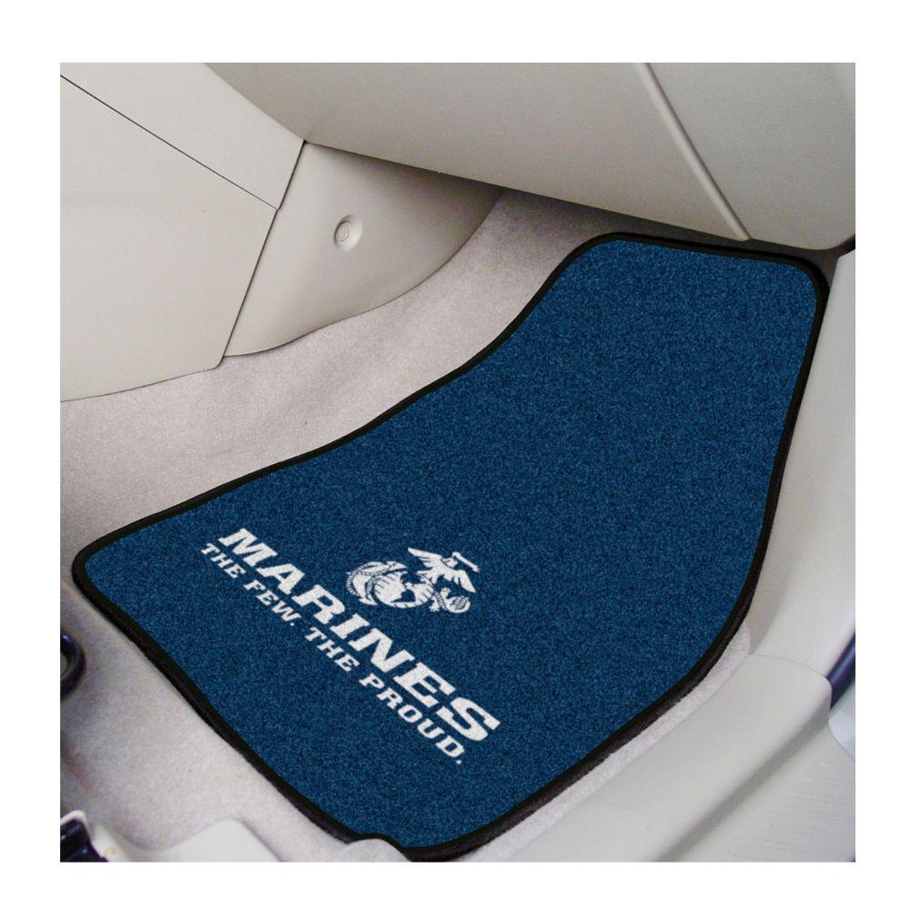 USMC Carpet Car Mats - 2 Pc - Military Republic