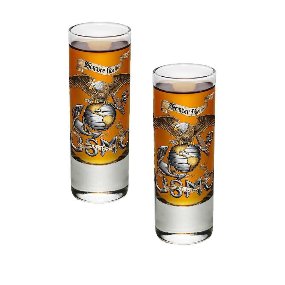 USMC Eagle Shot Glasses-Military Republic