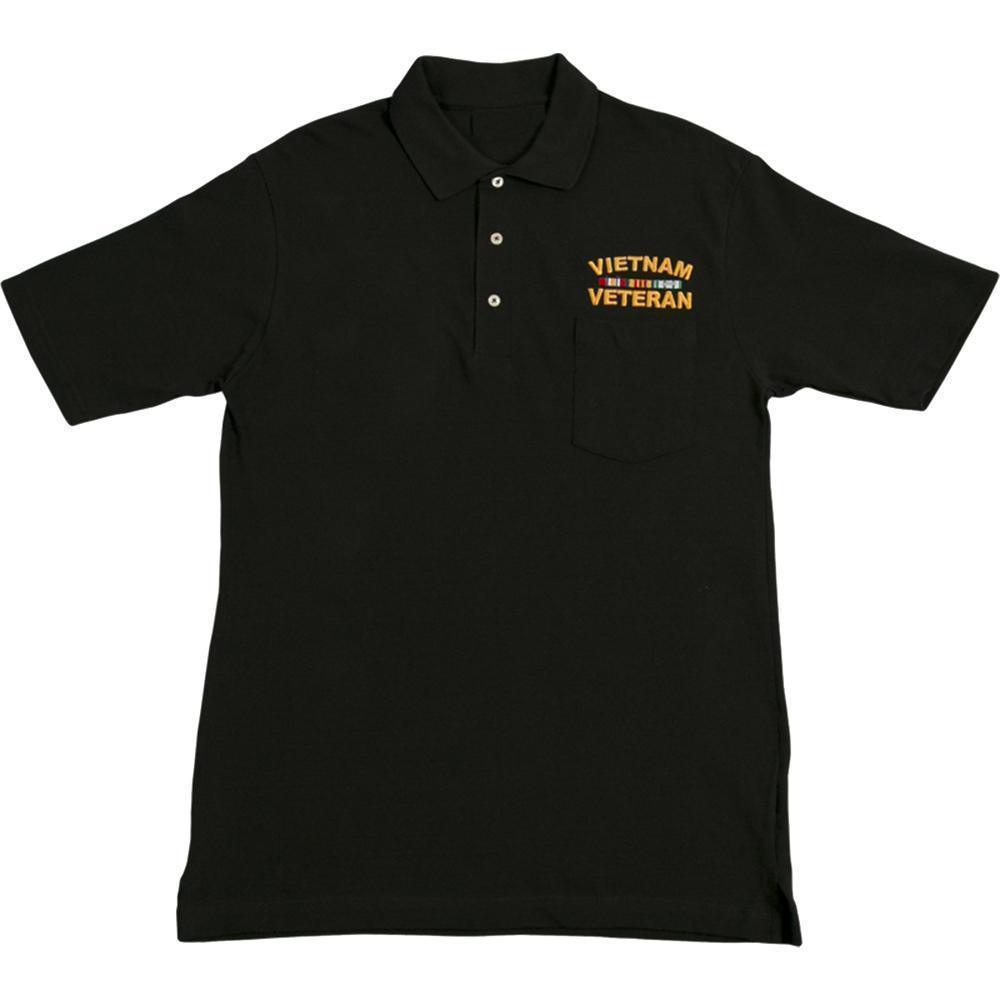 U.S.Vietnam Veteran Golf Shirt with Pocket-Military Republic