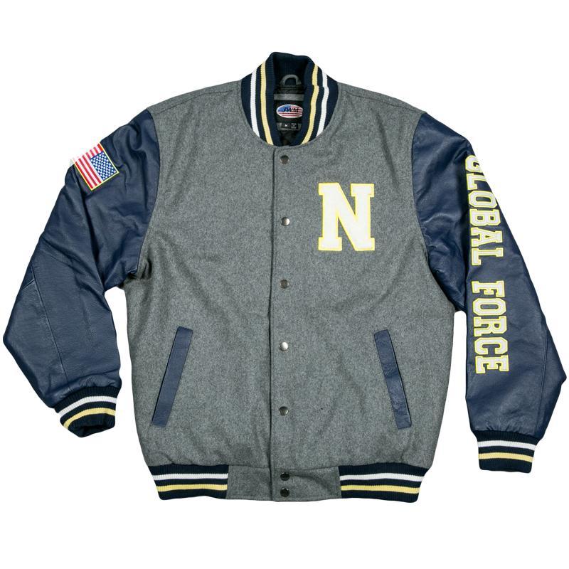 Varsity US NAVY Jacket-Military Republic