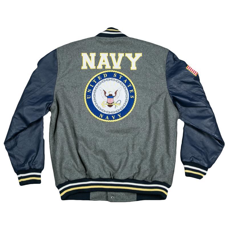 Varsity US NAVY Jacket-Military Republic