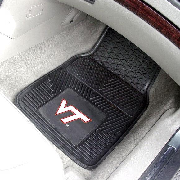 Virginia Tech 2pk Heavy Duty Vinyl Car Mat Set - Military Republic