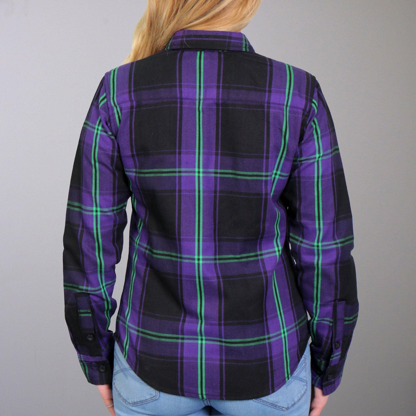 Ladies Long Sleeve Voodoo Flannel Shirt - Military Republic