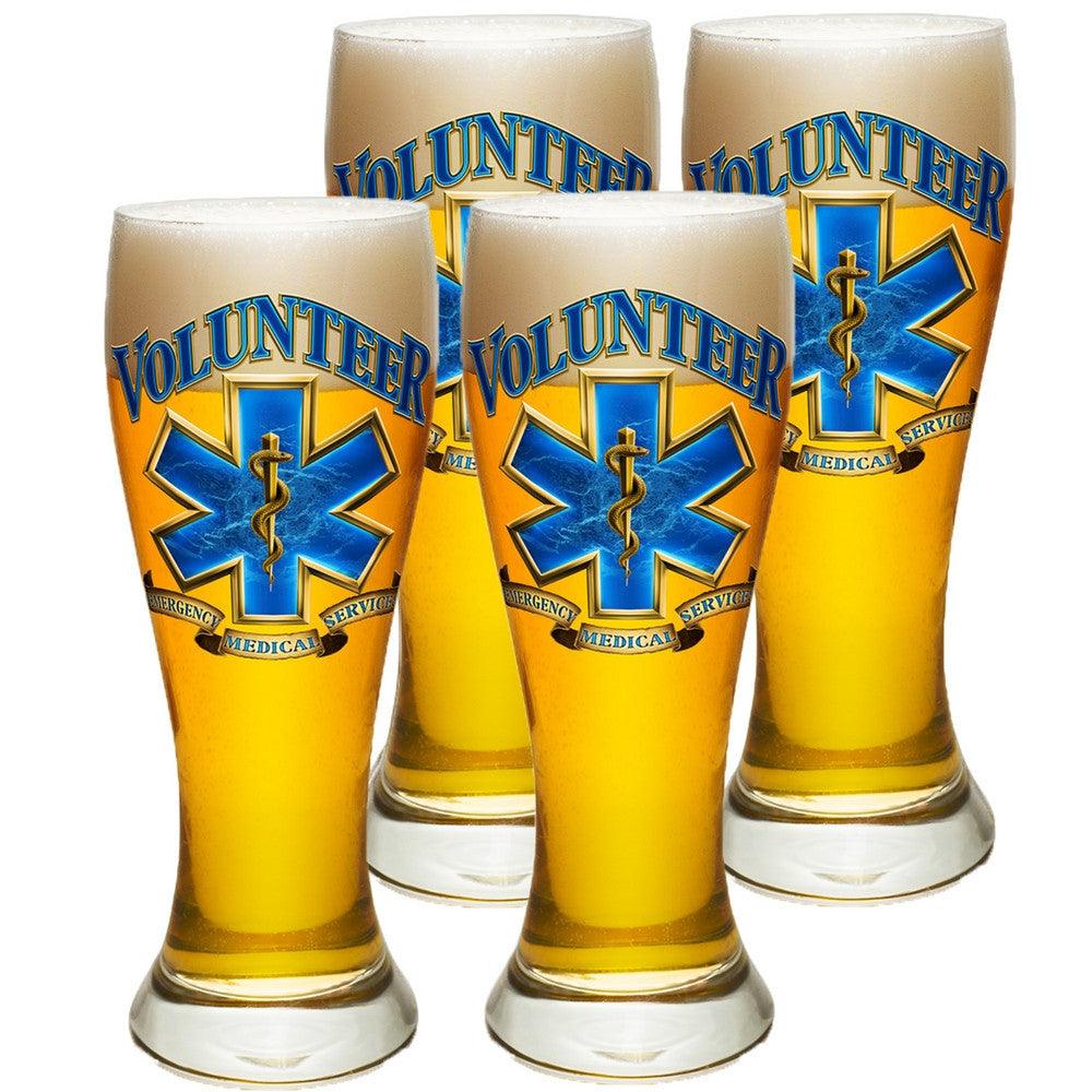 Volunteer EMS Pilsner Glass Set-Military Republic