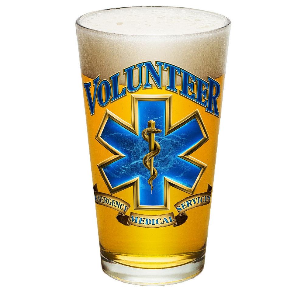 Volunteer EMS Pint Glasses-Military Republic