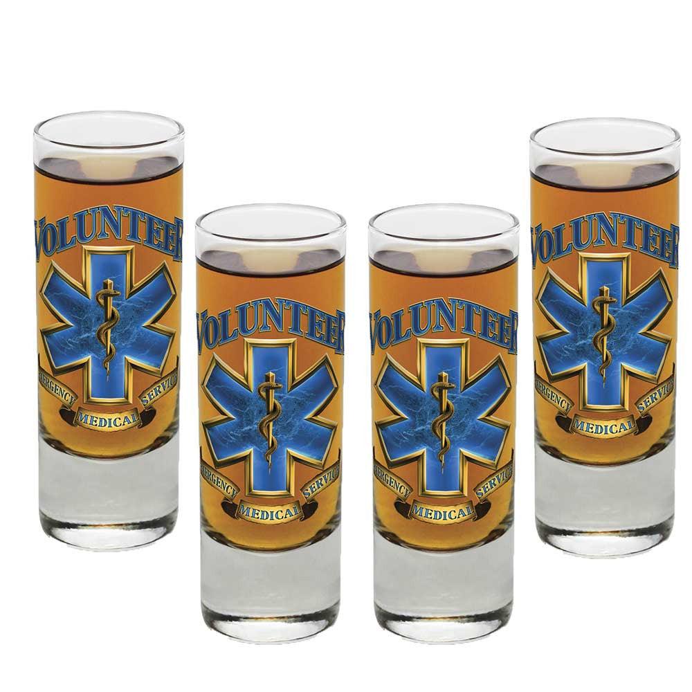 Volunteer EMS Shot Glasses-Military Republic