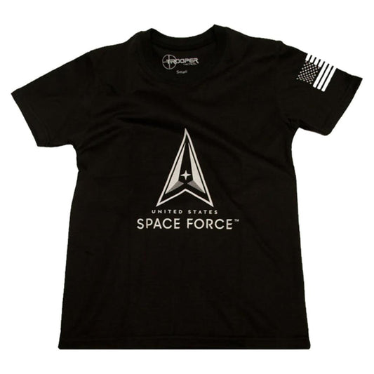 Youth Space Force Black T-shirt - Military Republic