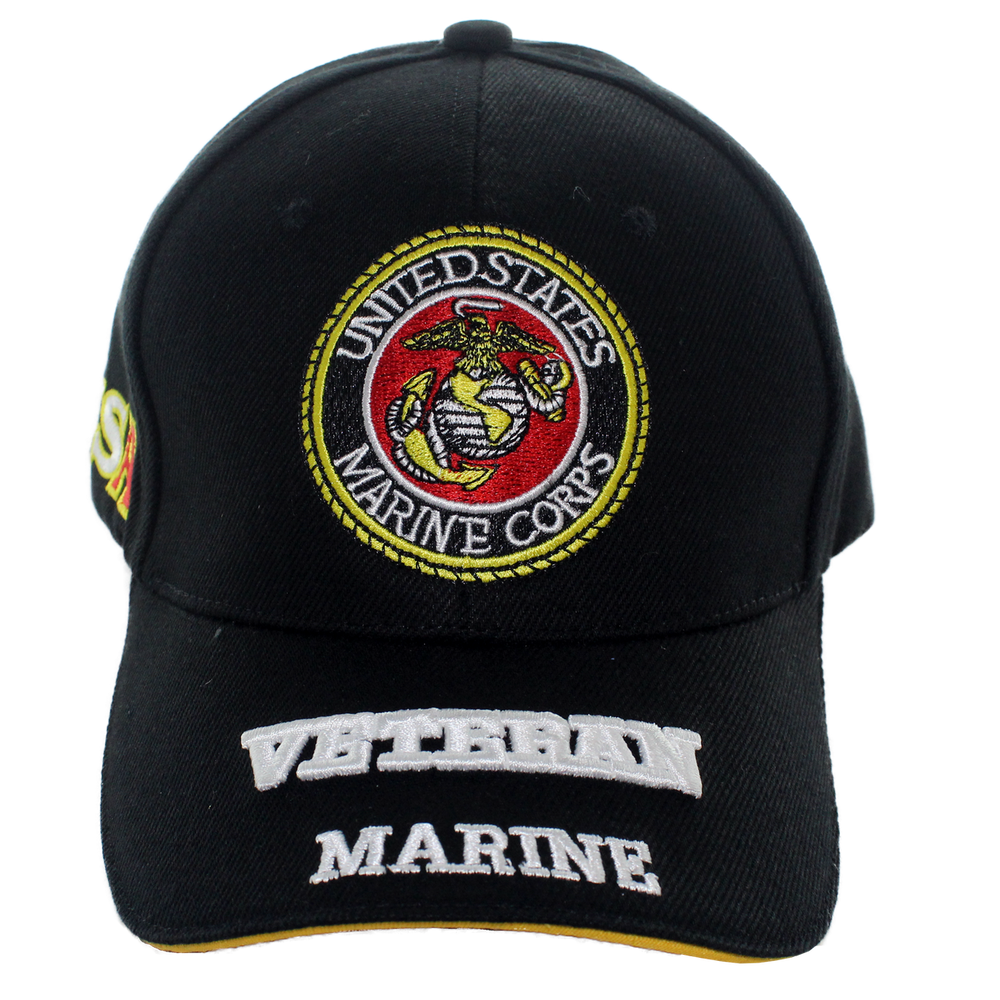 U.S. Marine Corps Embroidered Veteran Cap – view 1