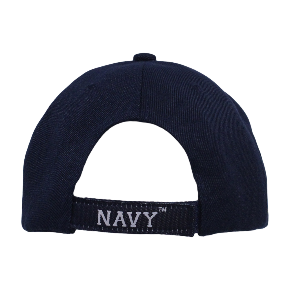 U.S. Navy Embroidered Veteran Cap - Navy Blue – view 5