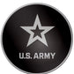 US Army Chrome Metal Auto Emblem