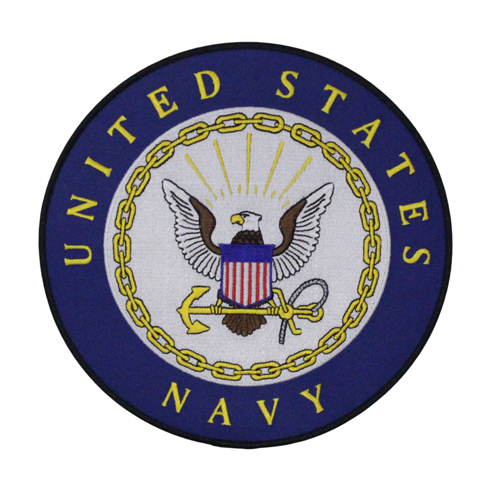 U.S. Navy Large Round Embroidered Logo Patch – view 1