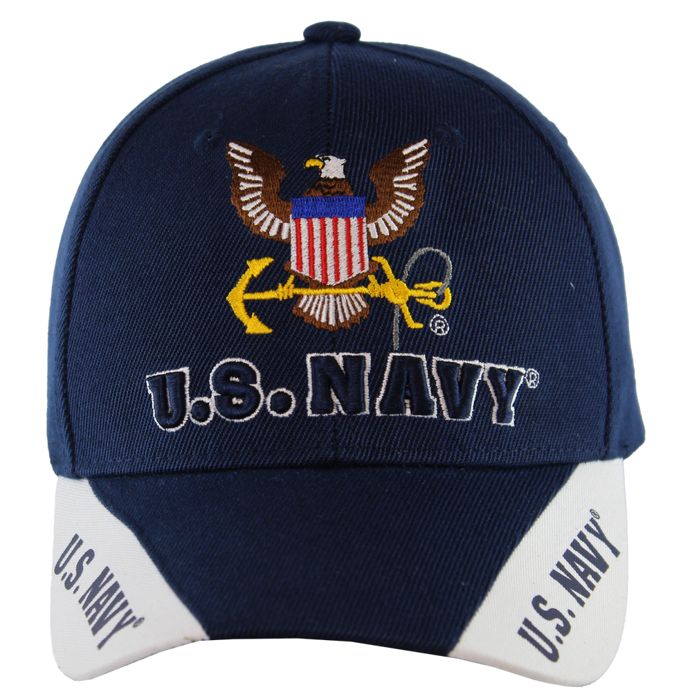 U.S. Navy 3D Embroidered 3-Panel Structured Cap – view 1