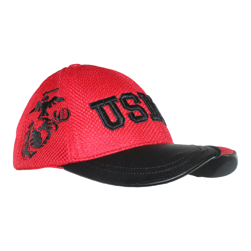 U.S. Marines Official Leather Brim Structured Cap – view 2