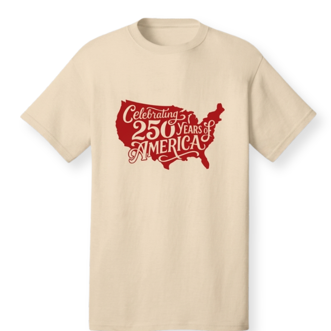 Celebrating 250 Years USA Map Graphic America T-shirt