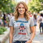 "SPARKLE LIKE ITS 1776" American Blue and Red Star Fireworks T-shirt