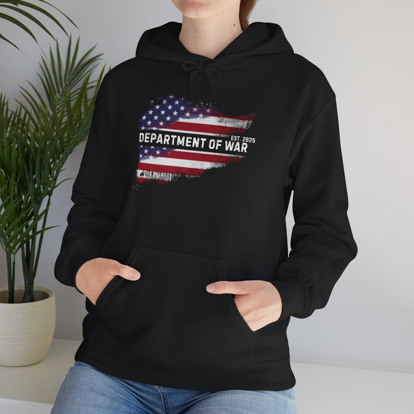 Patriotic Unisex Department of War Hoodie – Est. 2025