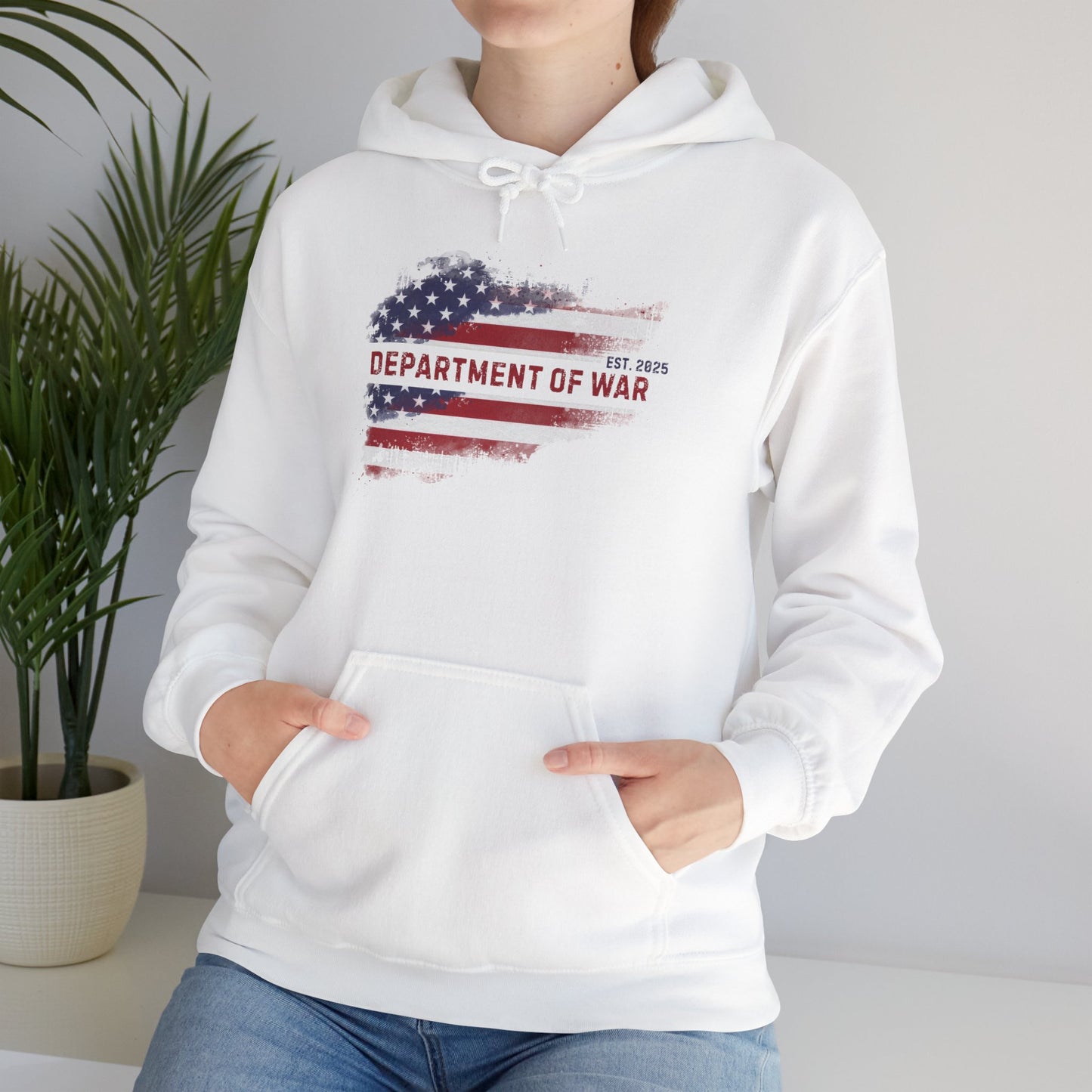Patriotic Unisex Department of War Hoodie – Est. 2025