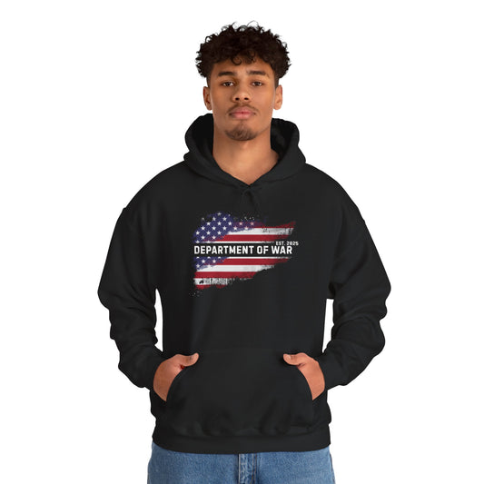 Patriotic Unisex Department of War Hoodie – Est. 2025
