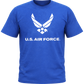 U.S. Air Force Solid Color Logo Front T-Shirt – view 1