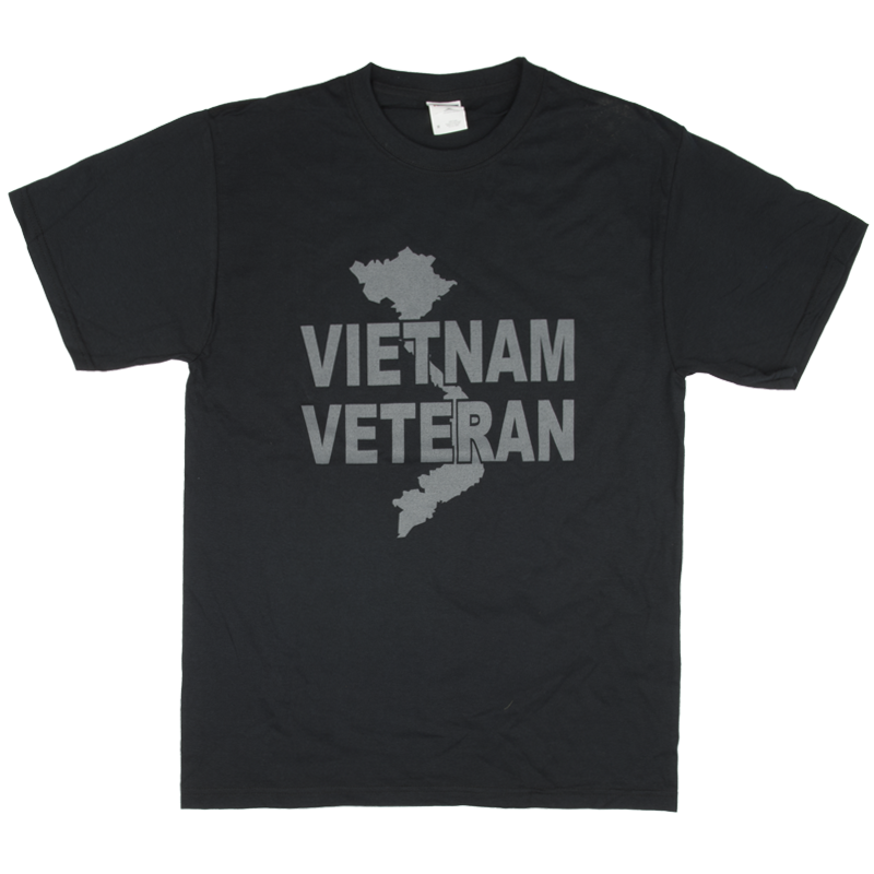 Vietnam Veteran Solid Color Logo Front T-Shirt – view 1