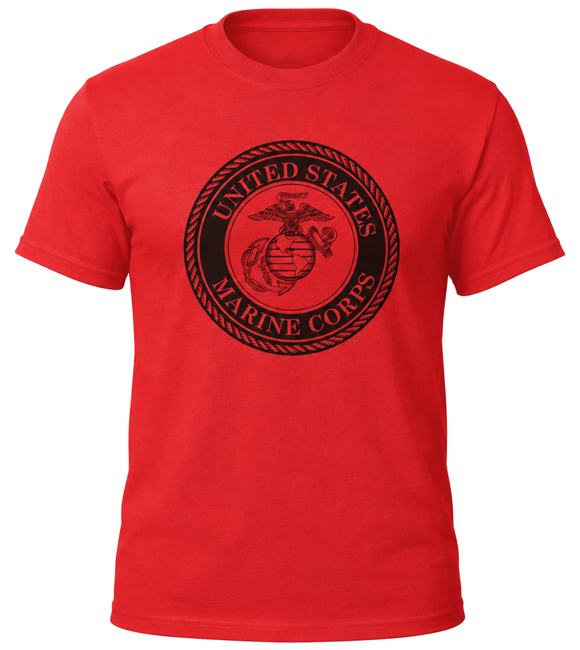 U.S. Marines Solid Color Front Logo T-Shirt – view 1