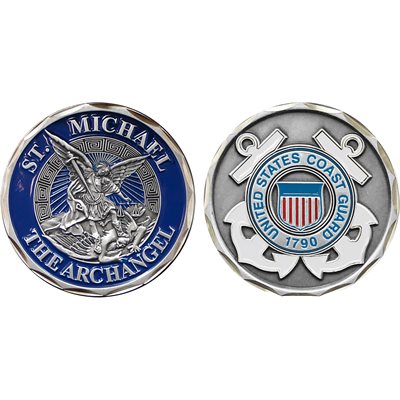St. Michael  The Archangel U.S. Coast Guard Challenge Coin