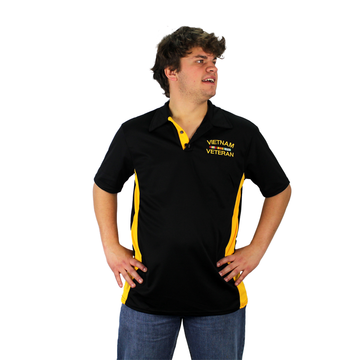 U.S. Vietnam Veteran Performance Polo Shirt – view 2