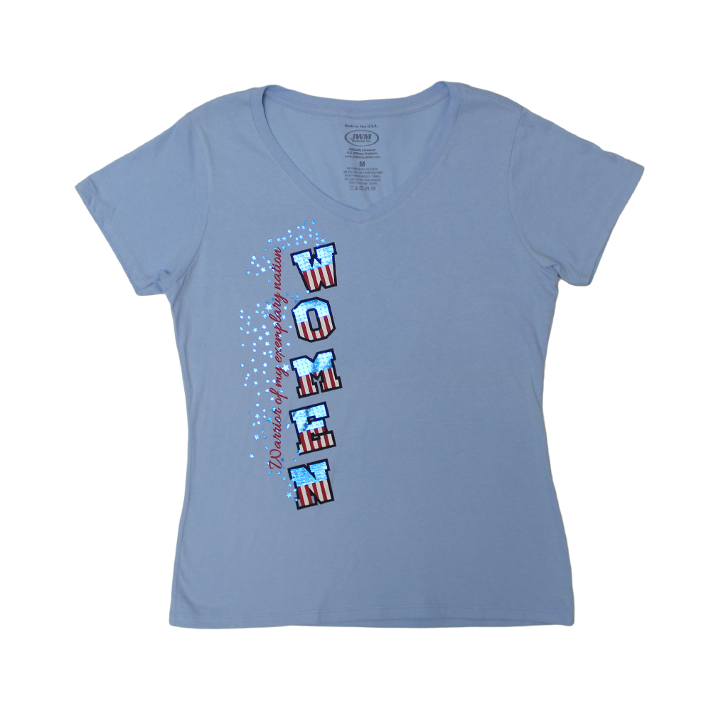 Women's WARRIOR Patriotic Graphic T-Shirt – view 1